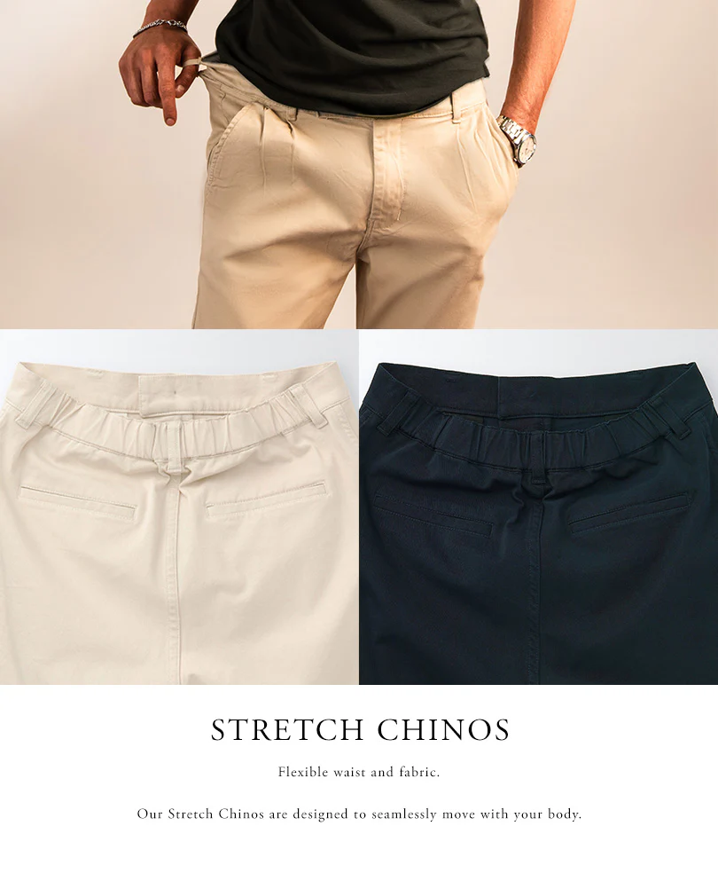 Night Blue Stretch Chino Pants - Image 4