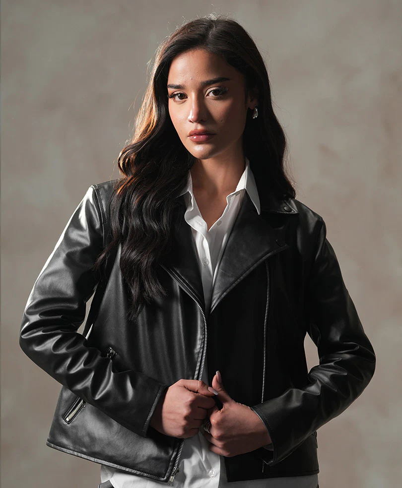 Biker Silver Jacket (Women) - Image 9