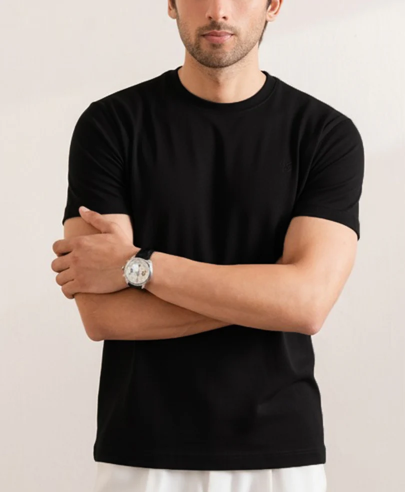 Black Interlock Crew - Image 3