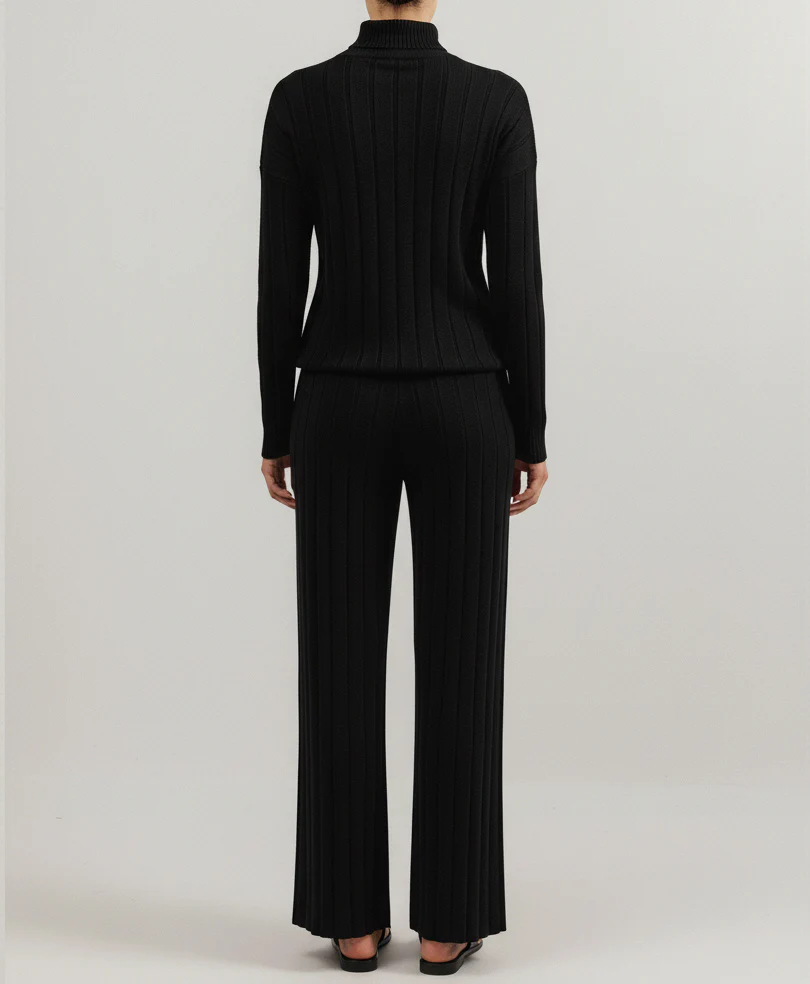 Black Turtle Neck Sweater (Women) - Image 6