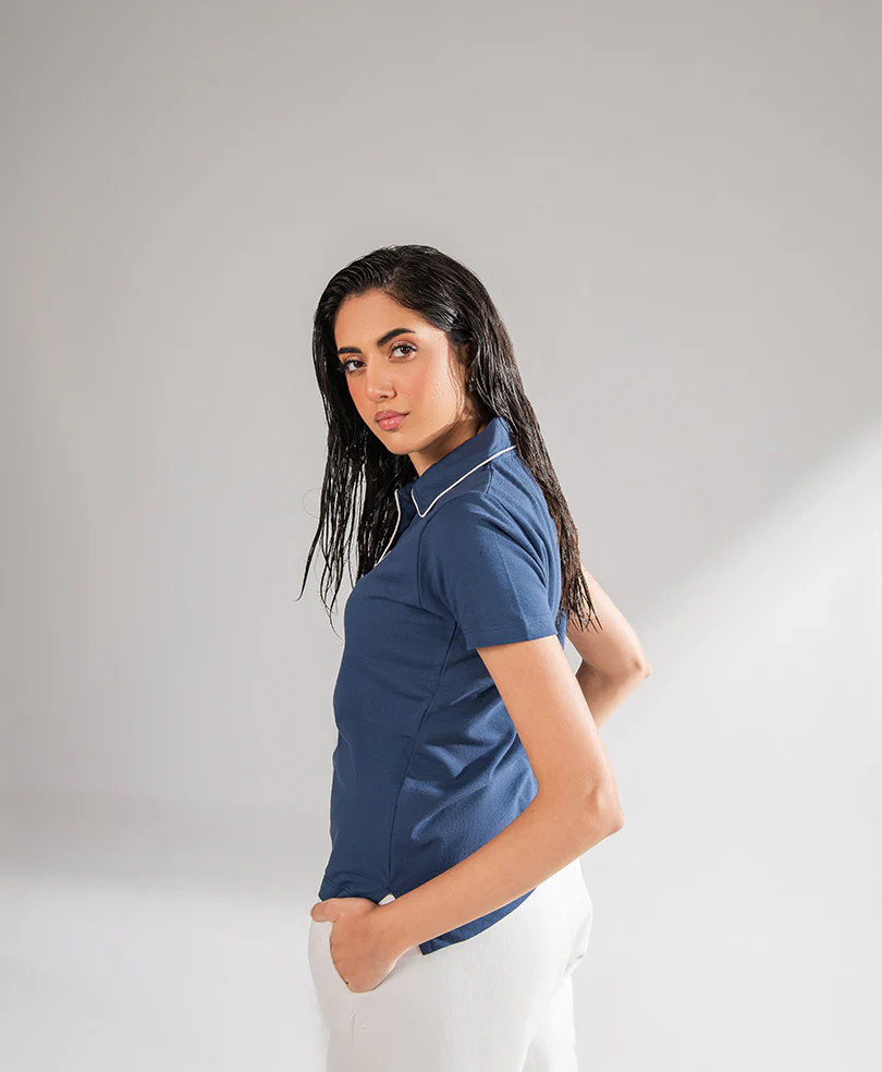Blue Tennis POLO (Women) - Image 9