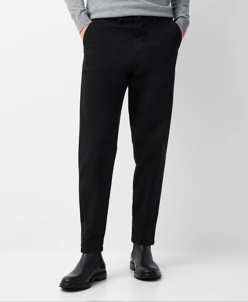 Black Stretch Chino Pants - Image 2