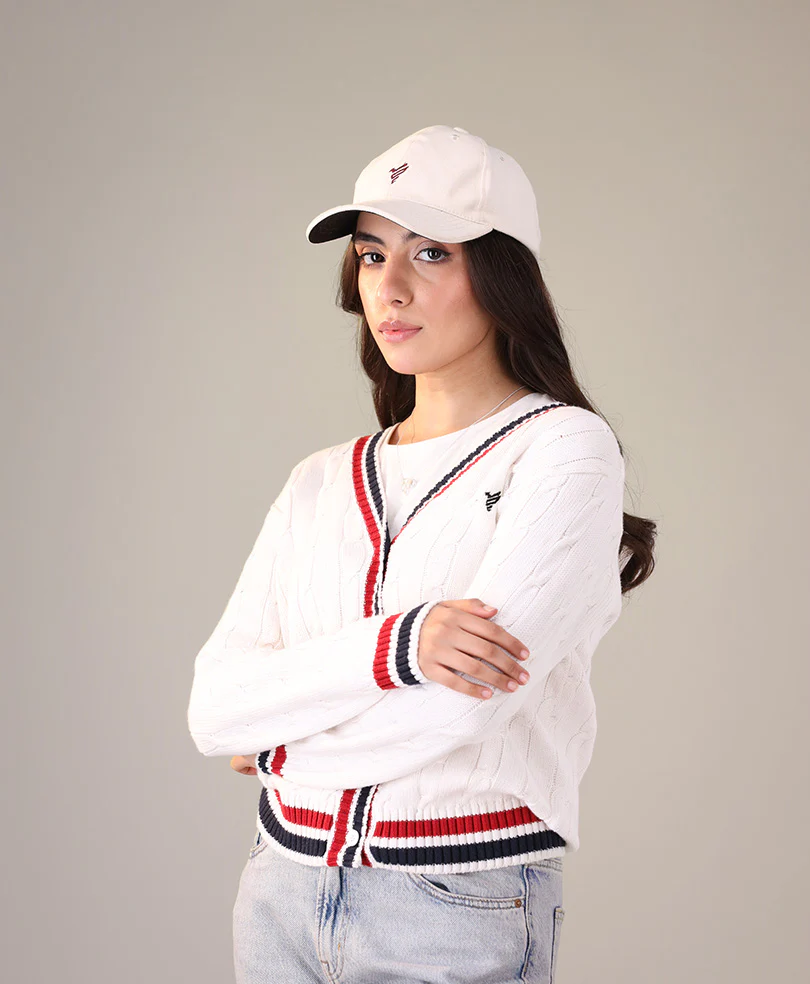 Cream FITTED Cap - Image 7