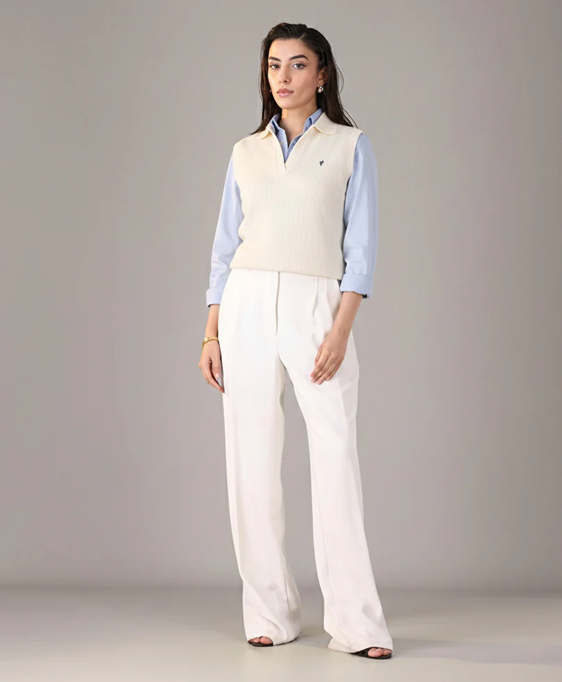 Cream Knit Top (Women) - Image 4