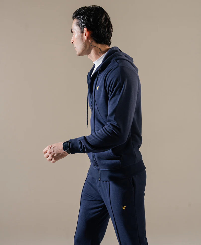 Dark Blue Knitted Trouser - Image 2