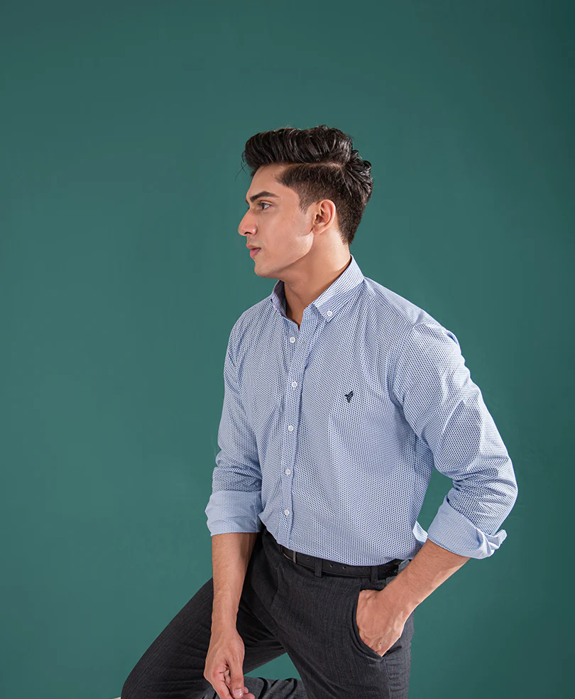 Diamond Printed Shirt (Slim / Modern Fit) - Image 3