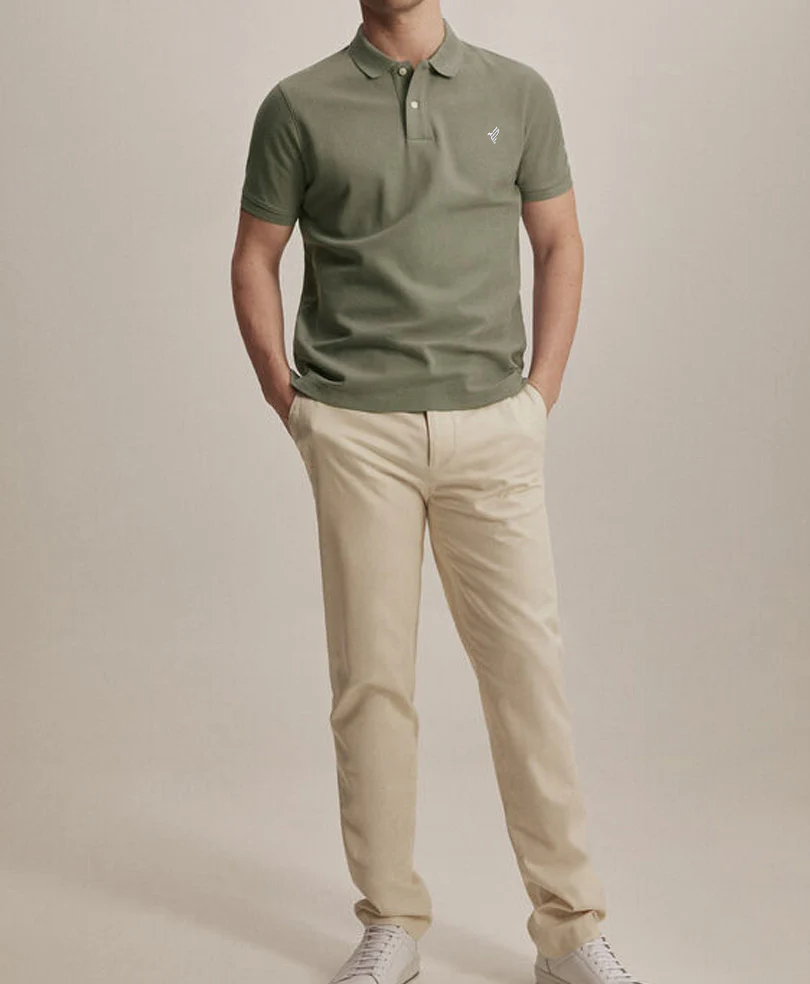 Olive Basic POLO - Image 5