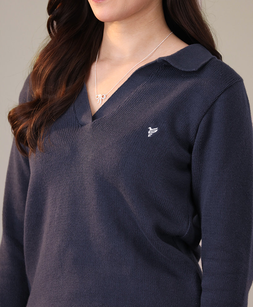 DK Blue POLO Sweater (Women) - Image 4