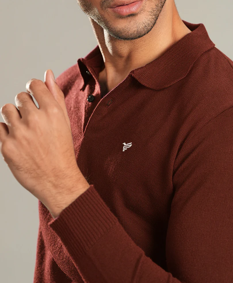 DK Rust Full Sleeve POLO - Image 4
