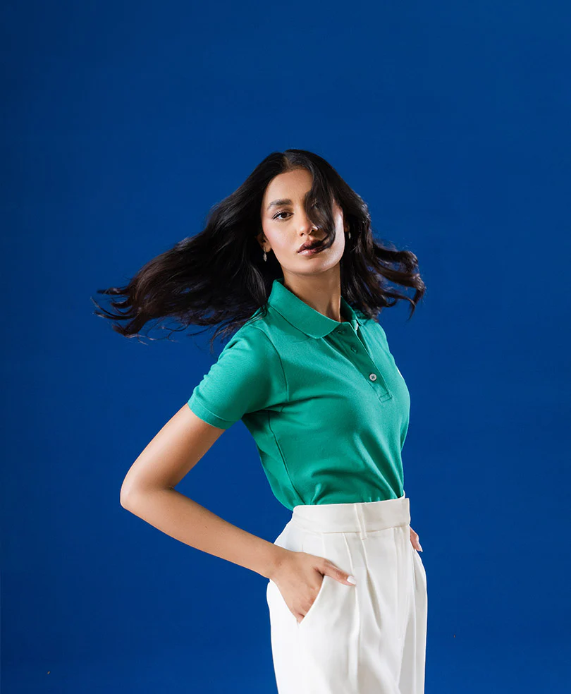 Fresh Green Basic POLO (Women) - Image 3