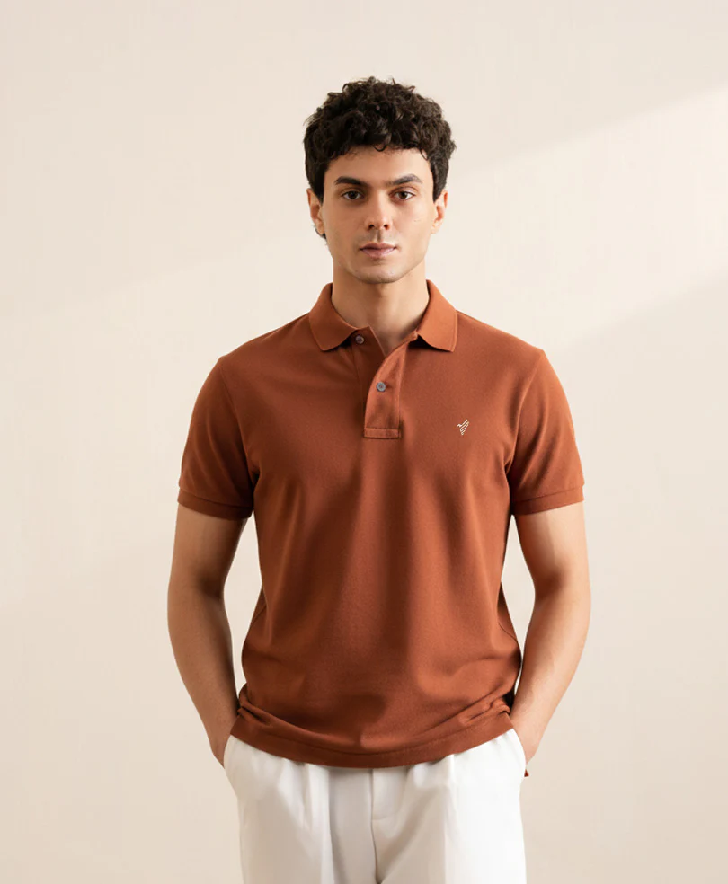 Ginger Brown Basic POLO - Image 5