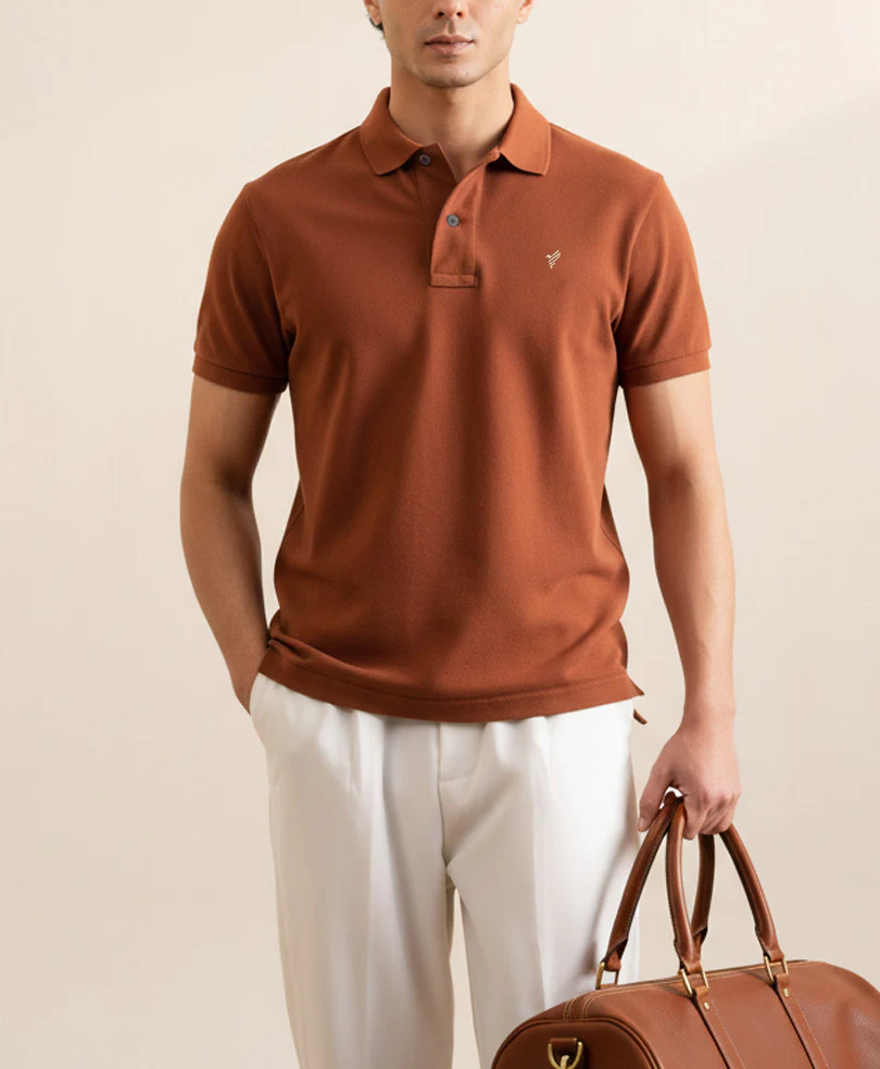 Ginger Brown Basic POLO - Image 6