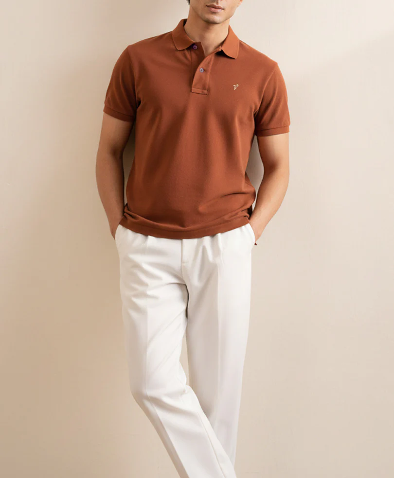 Ginger Brown Basic POLO - Image 8