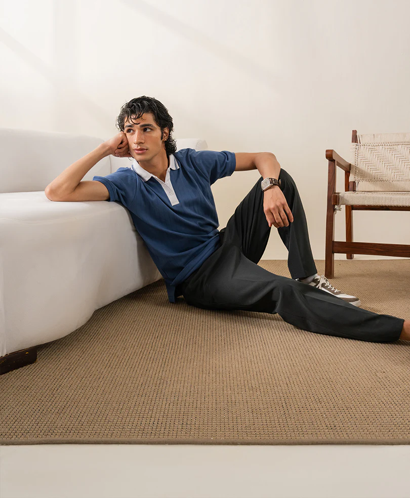 Grey Tailored Pleated Pants - Image 4