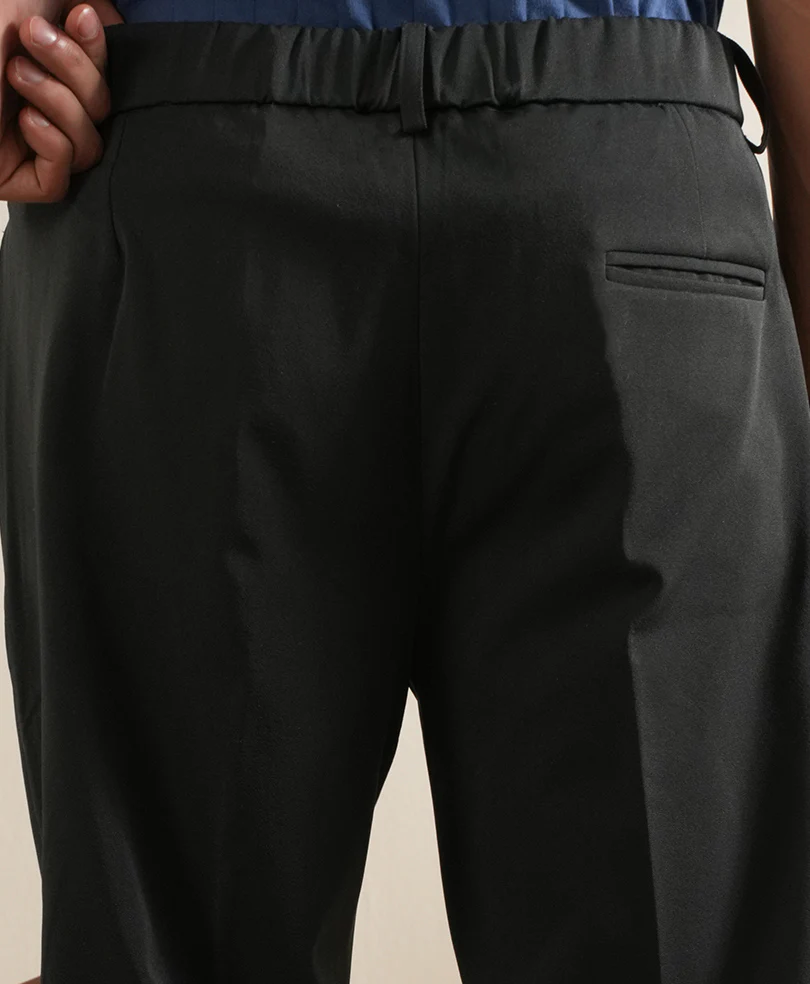 Grey Tailored Pleated Pants - Image 5