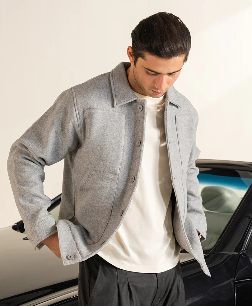 Heather Grey Belmont Jacket - Image 4