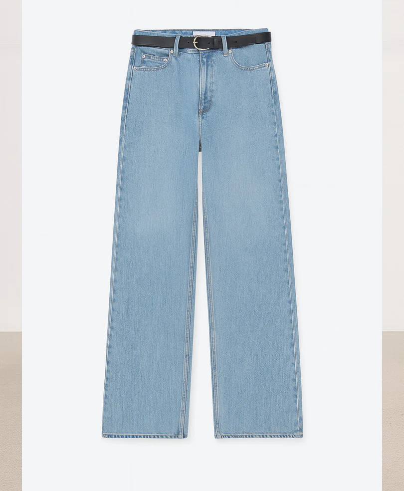 Light Blue Wide Leg Jeans (Women) - Image 3