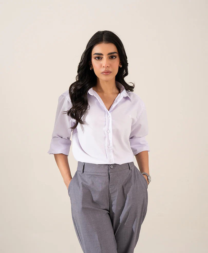Lilac Oxford Shirt (Women) - Image 4