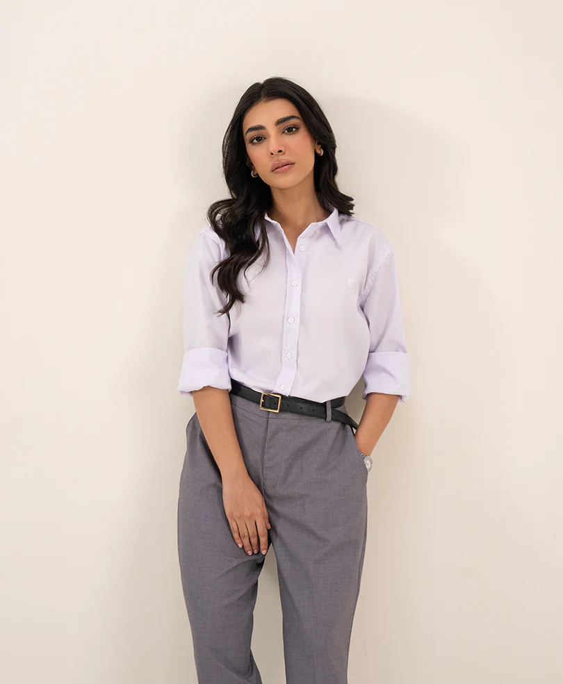 Lilac Oxford Shirt (Women) - Image 6