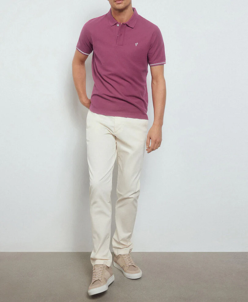 Fuchsia Basic POLO - Image 3