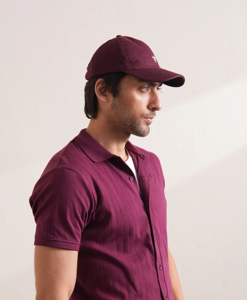 Maroon FITTED Cap - Image 2