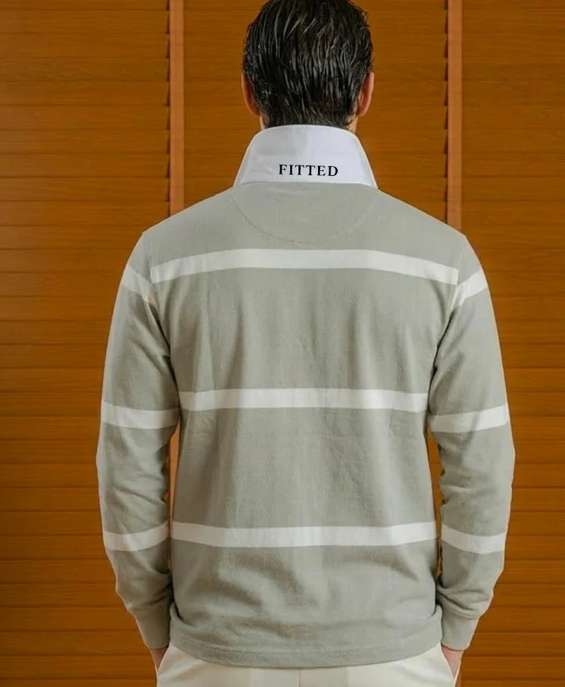 Mint Green Resort Rugby Shirt - Image 2