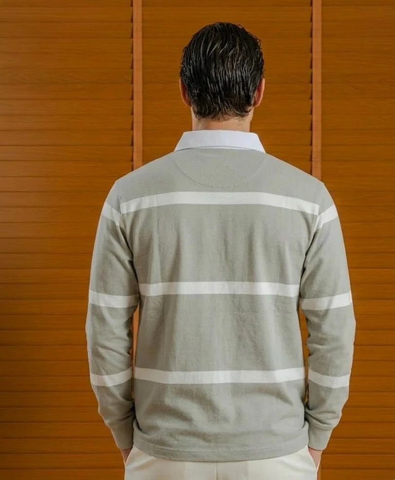 Mint Green Resort Rugby Shirt - Image 5