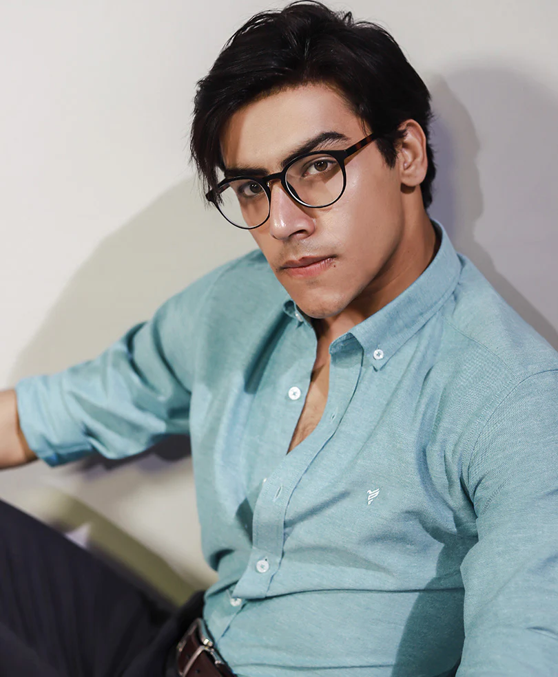 Mint Oxford shirt (Slim / Modern Fit) - Image 3