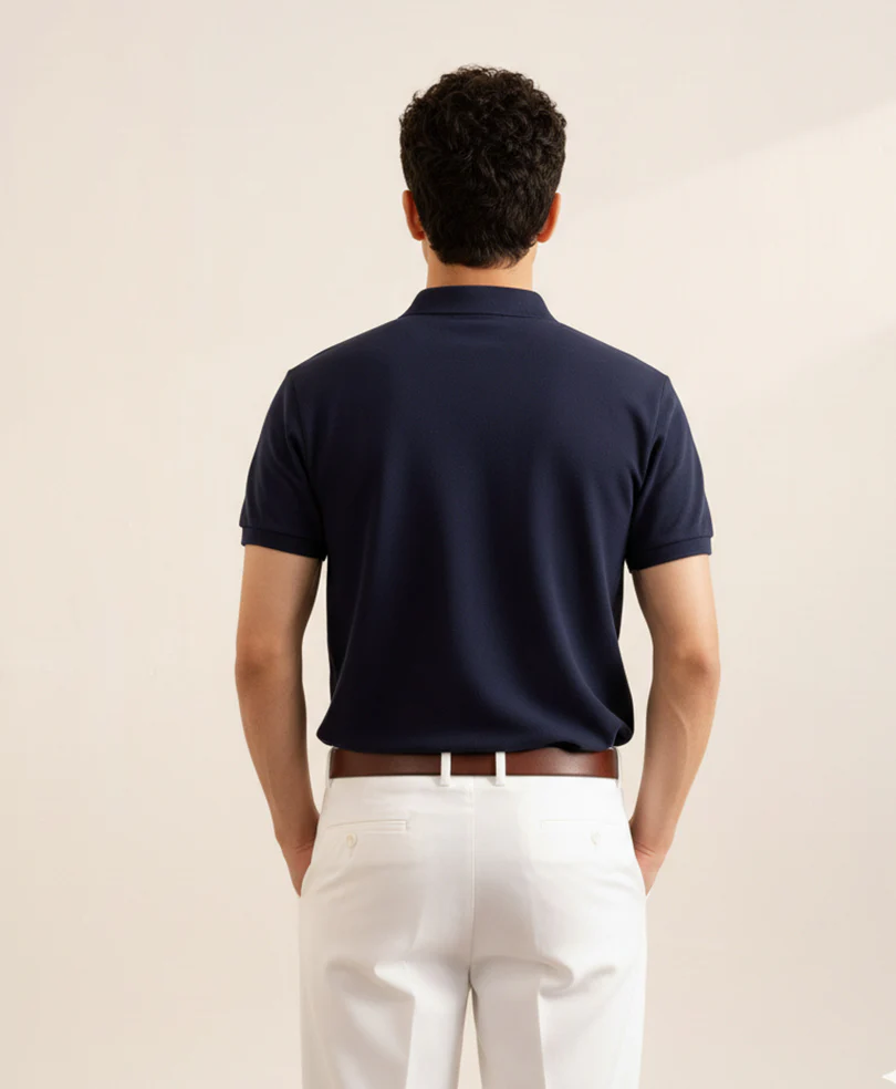 Navy Basic Gold POLO - Image 4