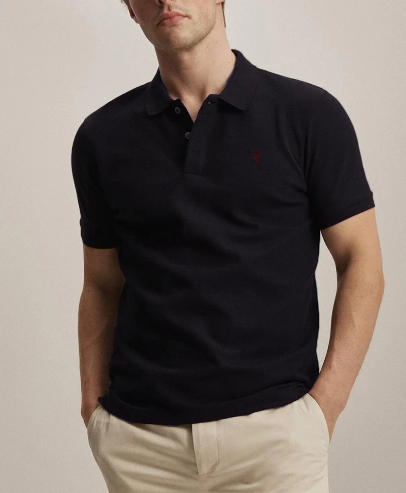 Navy Basic Maroon POLO - Image 3