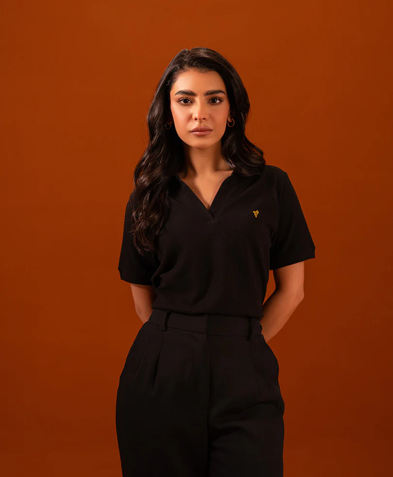 Black Popcorn POLO (Women) - Image 3