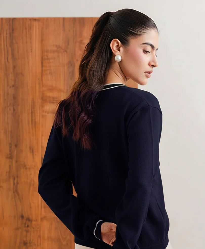 Navy Maison Cardigan (Women) - Image 3