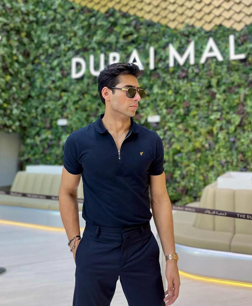 NAVY ZIP POLO - Image 5