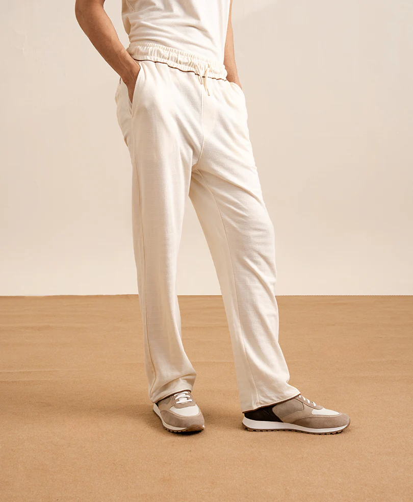 OFF White Waffle Knit Trouser - Image 3