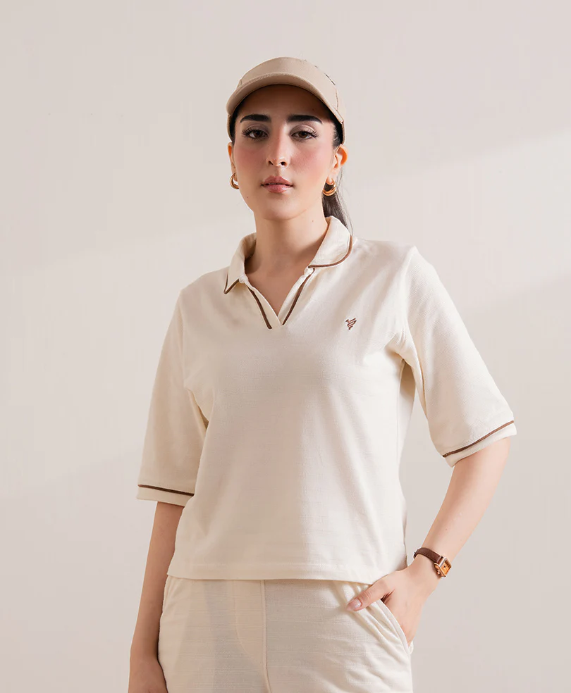 OFF White Waffle POLO (Women) - Image 3
