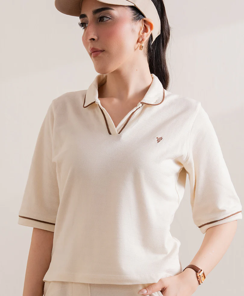 OFF White Waffle POLO (Women) - Image 5