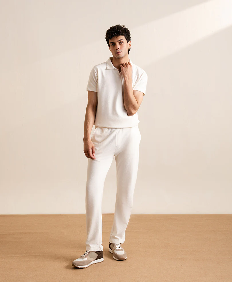 OFF White Waffle Trouser - Image 5