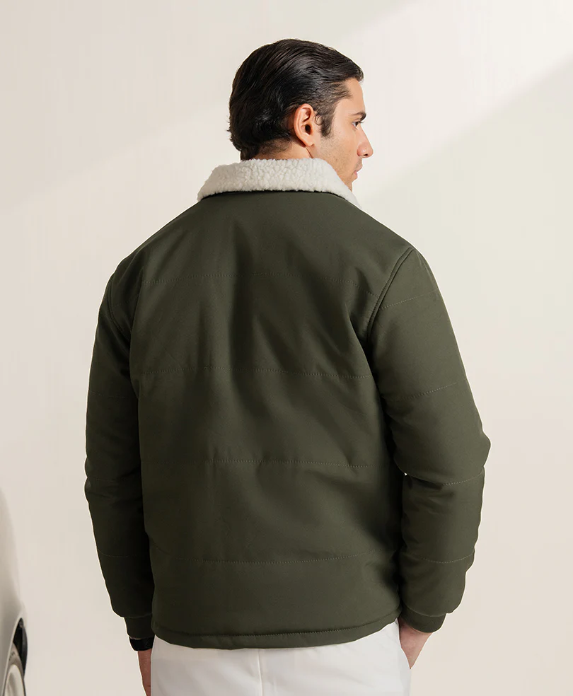 Olive Cloudline Quilted Jacket - Image 5