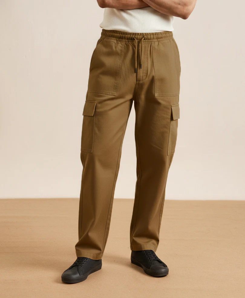Olive Denim Trouser - Image 3