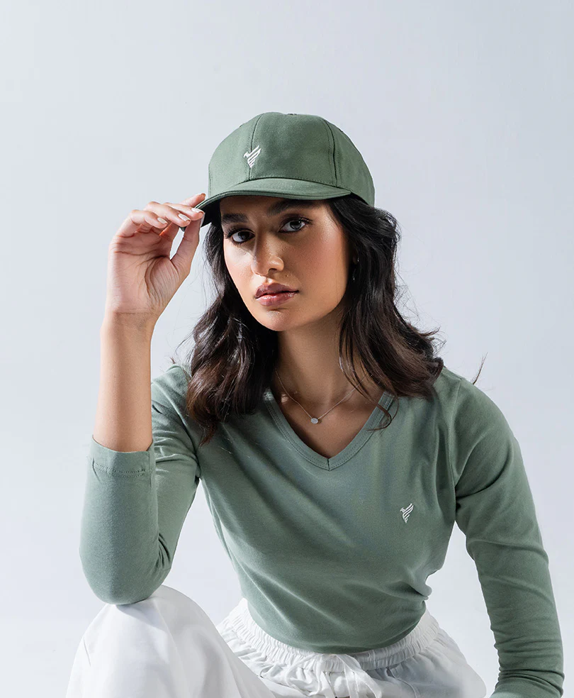 Olive FITTED Cap - Image 5