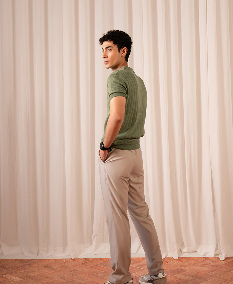 Olive Knitted POLO - Image 5