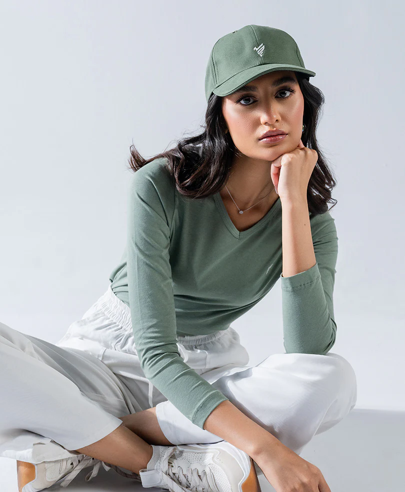 Olive V-Neck Crew (Women) - Image 6
