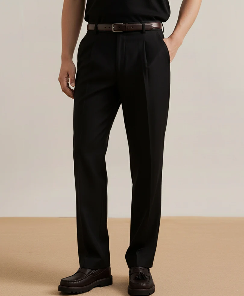 Black Pleated Dress Pant - Image 3