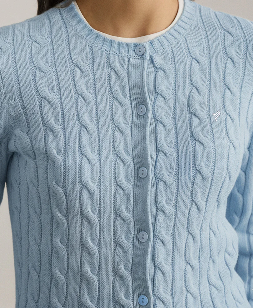 Sky Cable Knit Cardigan (Women) - Image 2