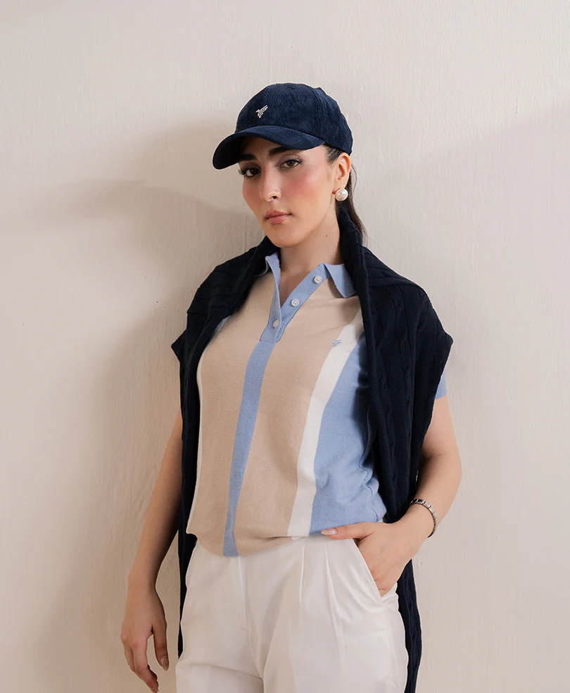 Stone & Sky Striper Knitted POLO (Women) - Image 8