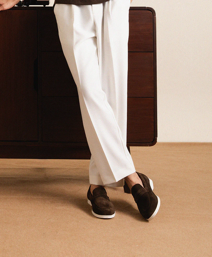 Suede Loafer Mocha Shoes - Image 5