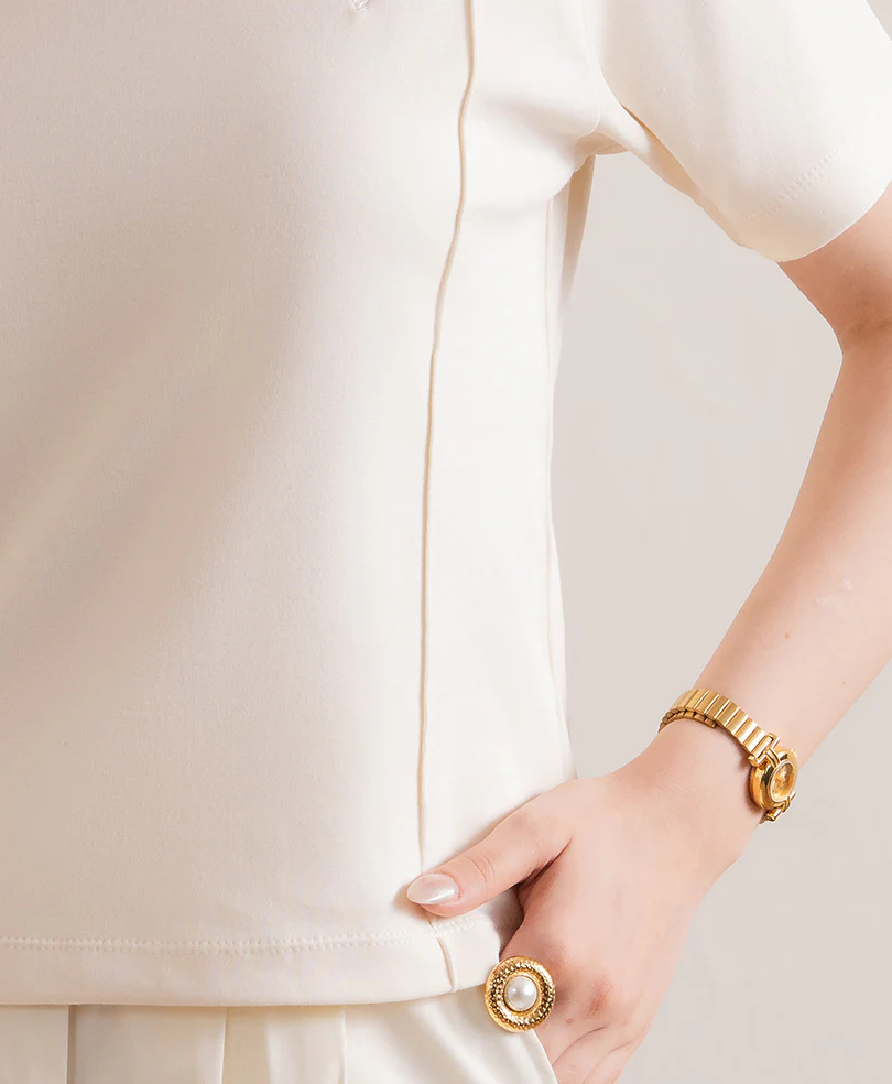 Tofu Pleated Crew (Women) - Image 3