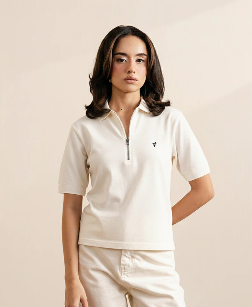 Tofu Relaxed Zip POLO (Women) - Image 3