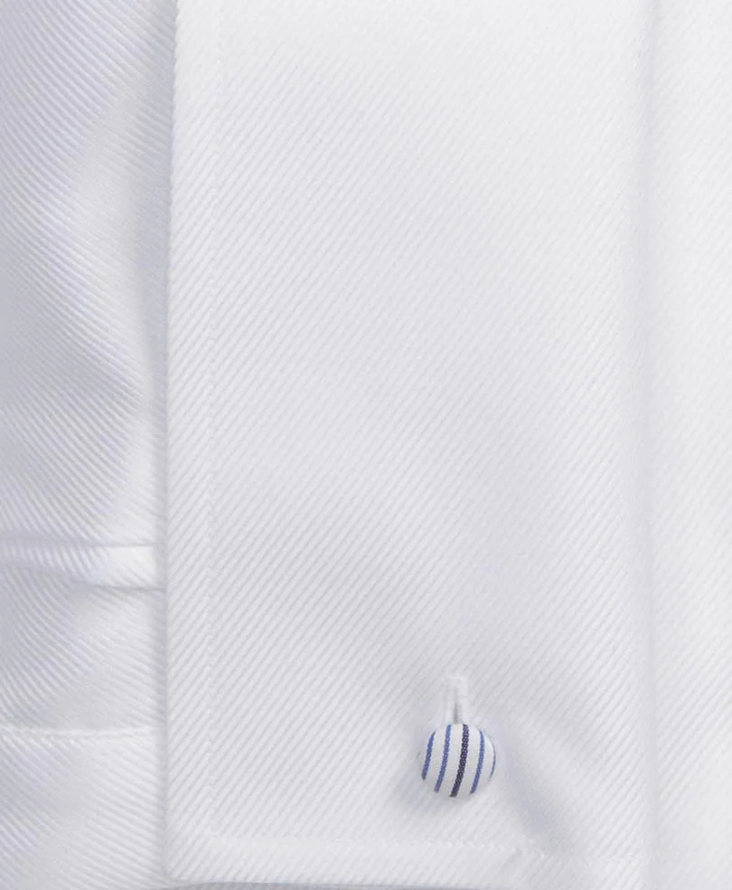 Twill White Double Cuff (Slim / Modern Fit) - Image 2