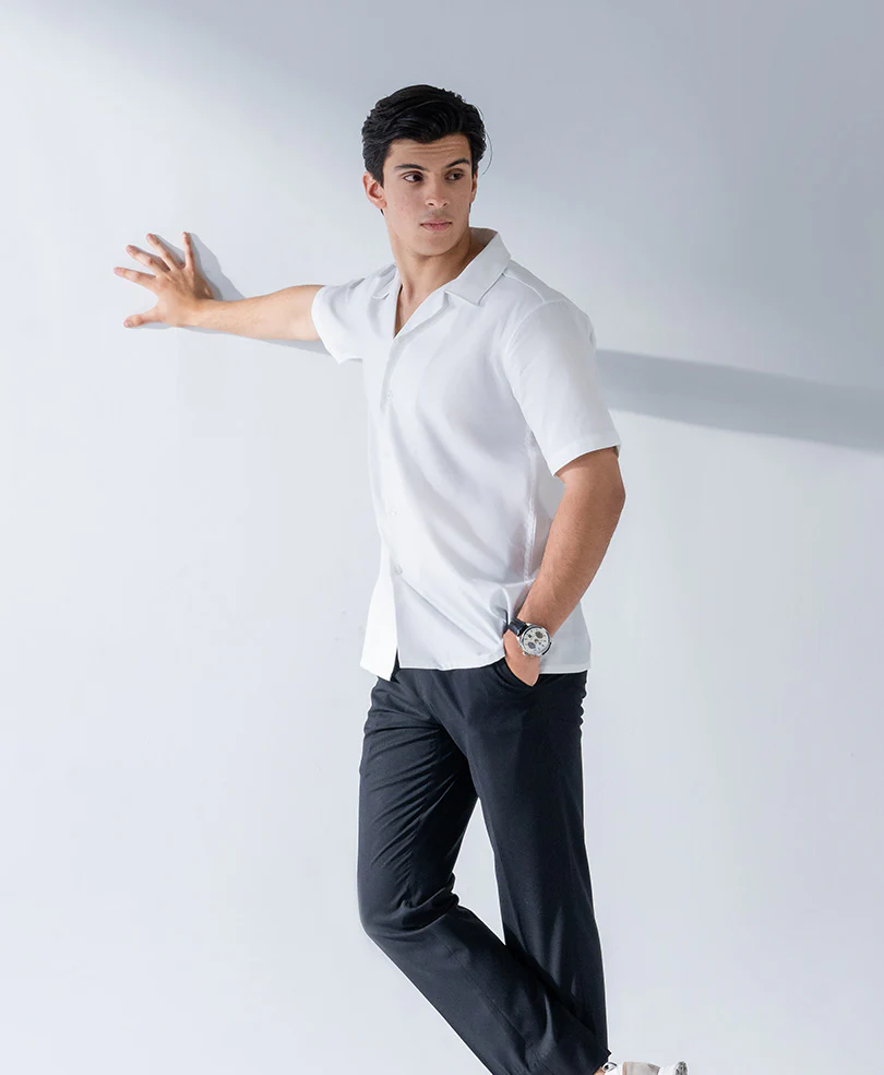 White Cuban Collar Shirt - Image 5
